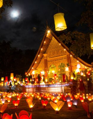 Festival Des Lanternes en Thaïlande