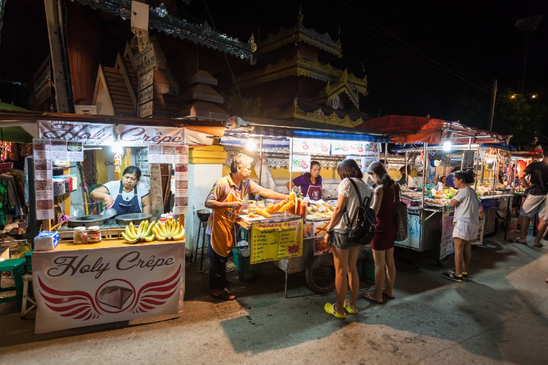 Shop at night markets