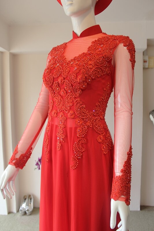 Traditional Ao Dai New Trend for Vietnam  Wedding  Dress 